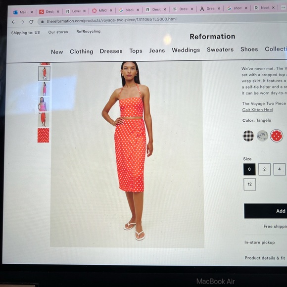 Reformation Polka Dot Set - Picture 2 of 3